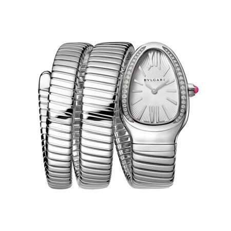 BVLGARI Serpenti Tubogas 35 mm Case Steel Dial White